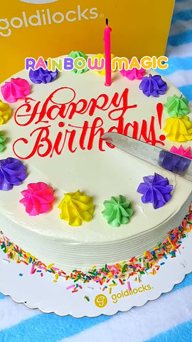 Goldilocks Rainbow Magic Cake Package