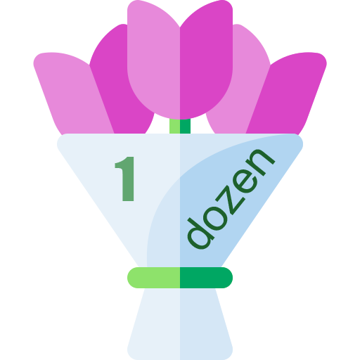 Dozen Tulips Bouquet