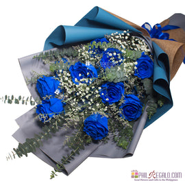 Blue Rose Bouquet