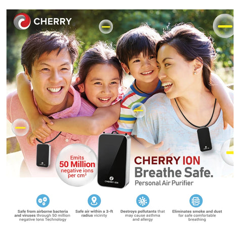 Cherry ion Personal Air Purifiers White-Gold