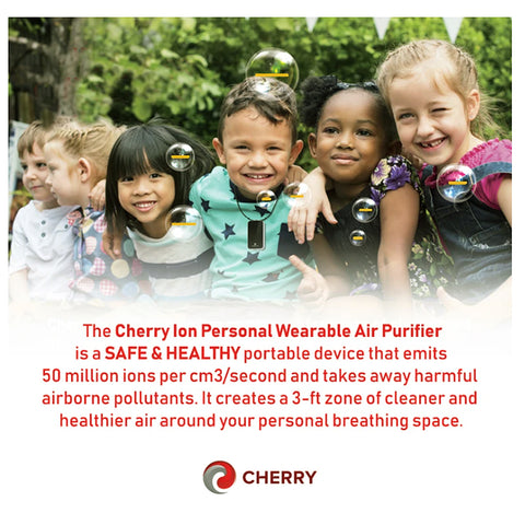 Cherry ion Personal Air Purifiers White-Gold