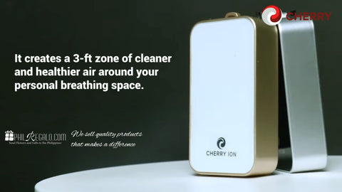Cherry ion Personal Air Purifiers White-Gold