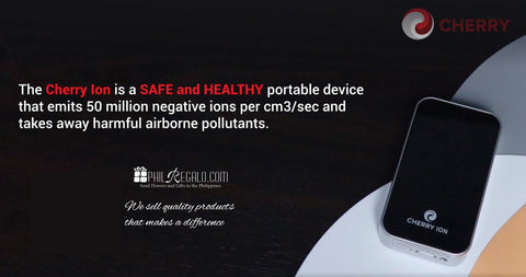Cherry ion Personal Air Purifier White Rose Gold