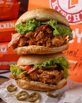Popeyes Burgers for 5 Hot Food Delivery Philippines