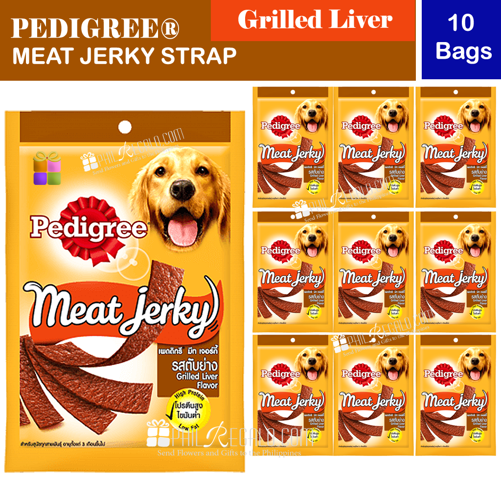 PEDIGREE® Meat Jerky Strap Grilled Liver 10 Bags