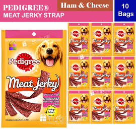 PEDIGREE® Meat Jerky Strap Ham and Cheese 10 Bags