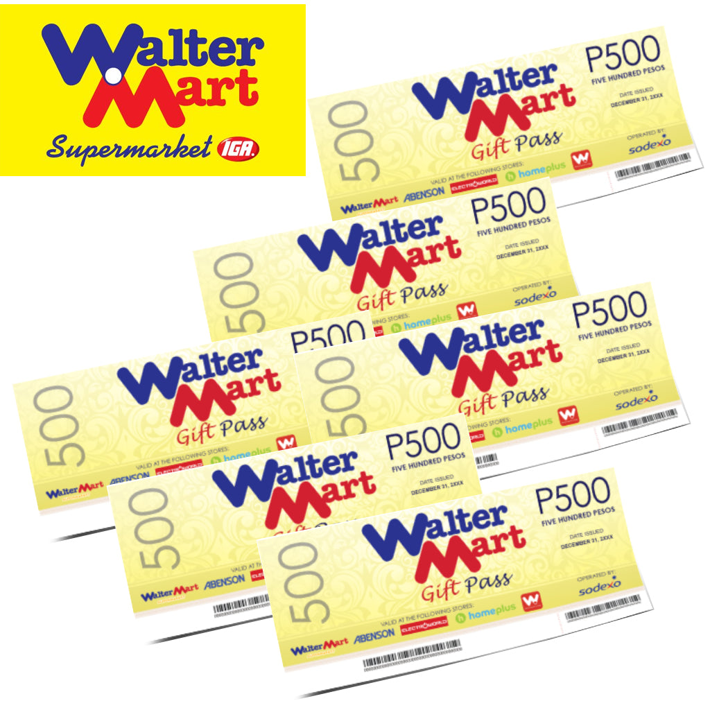 Walter Mart Gift Certificate 3k