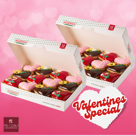 Krispy Kreme Valentines 2025 Hearts in Bloom Double Dozen Specials