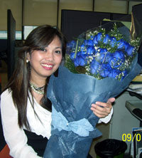 Elegant Ecuadorian Blue Roses Bouquet