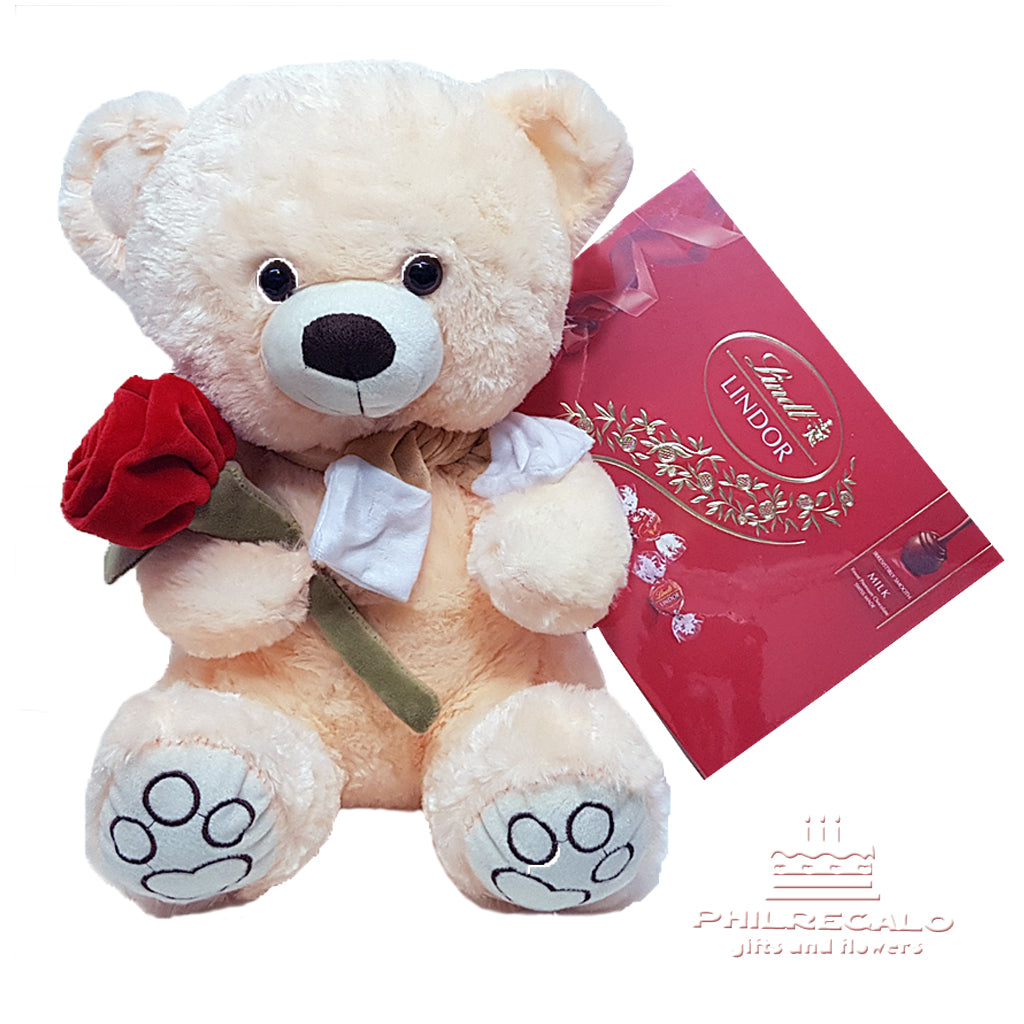 Lindth Chocolates with cuddly bear