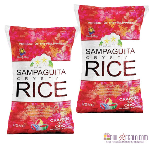 Sampaguita Crystal Rice 2 Sacks 25Kg