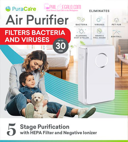 PuraCare V1 -5 stage air purifier 99.97% efficiency Filters airborne bacteria and viruses w/Warranty