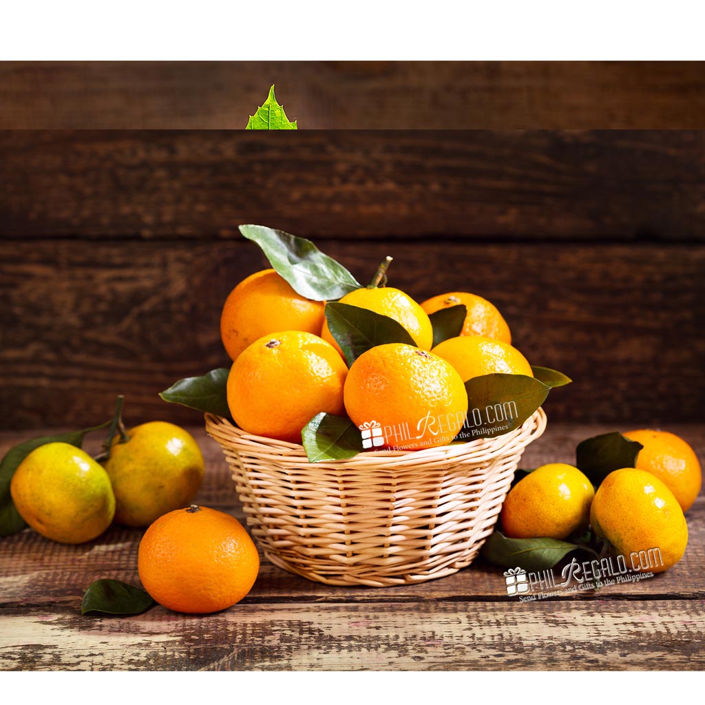 Mandarin Oranges Fruit Basket