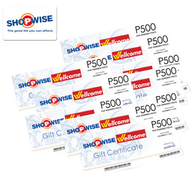 Shopwise and Wellcome Gift Certificates 5000