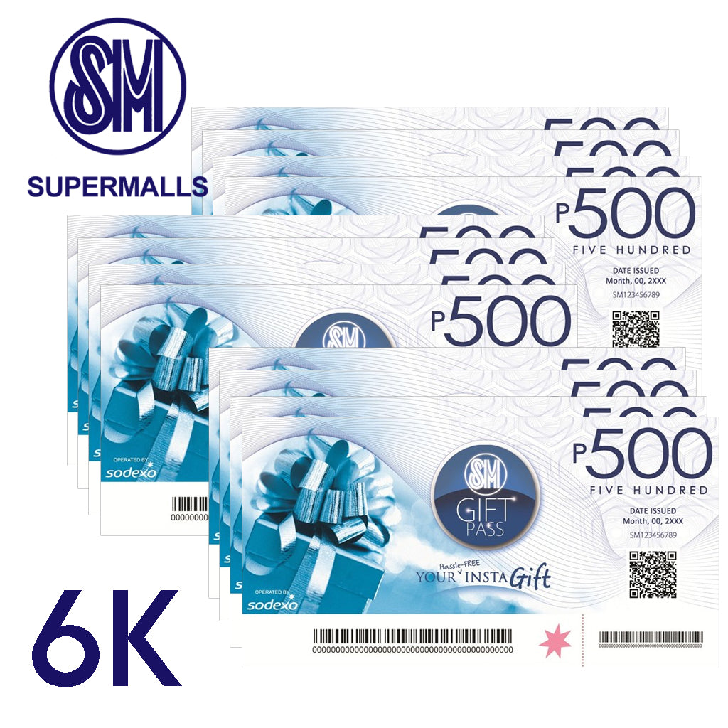 SM Malls Gift Certificate 6K