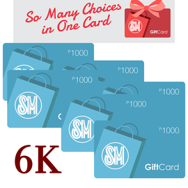 SM GIFT CARDS 6k