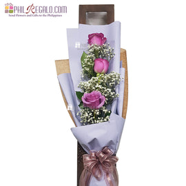 ILY with Splendor Lilac Rose Bouquet