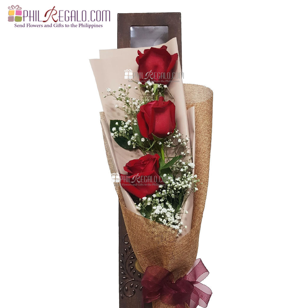 ILY with Passion Red Rose Bouquet