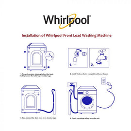 WHIRLPOOL 9.5kg Front Load Washing Machine, Inverter Tech